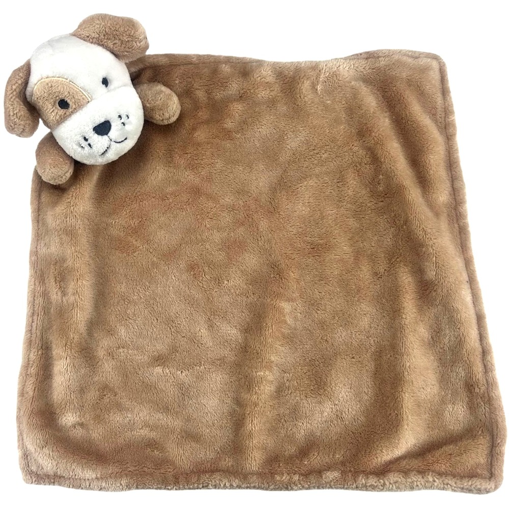 Modern Moments Brown Puppy Dog Baby Security Blanket Lovey Soft 15"